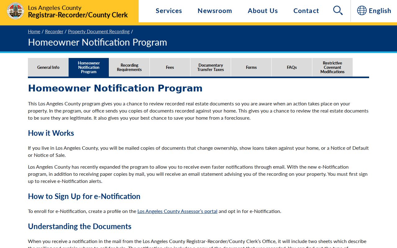 Diamond Bar street directory property document notification information